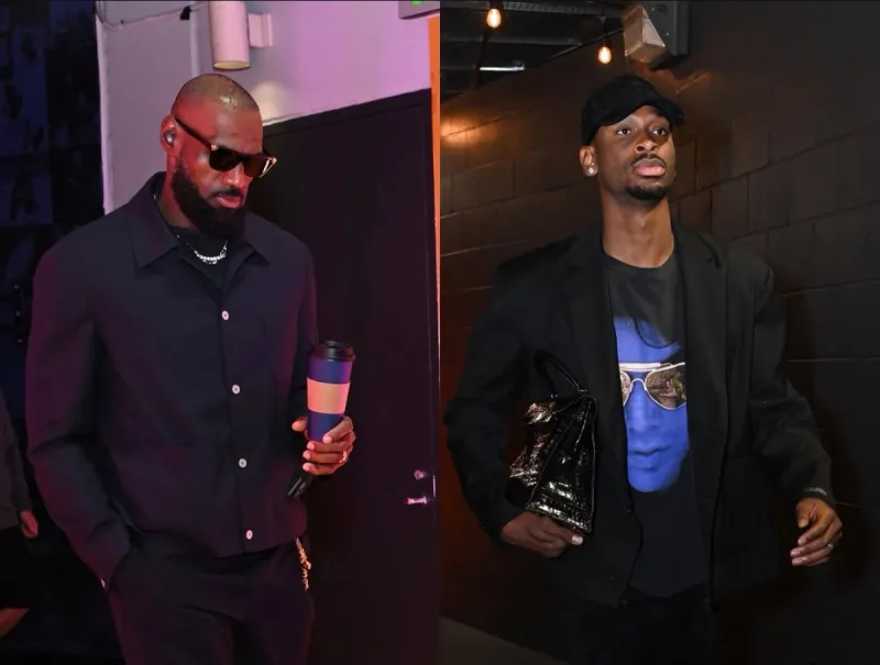 一触即发！NBA官方晒詹姆斯&amp;amp;亚历山大入场穿搭照